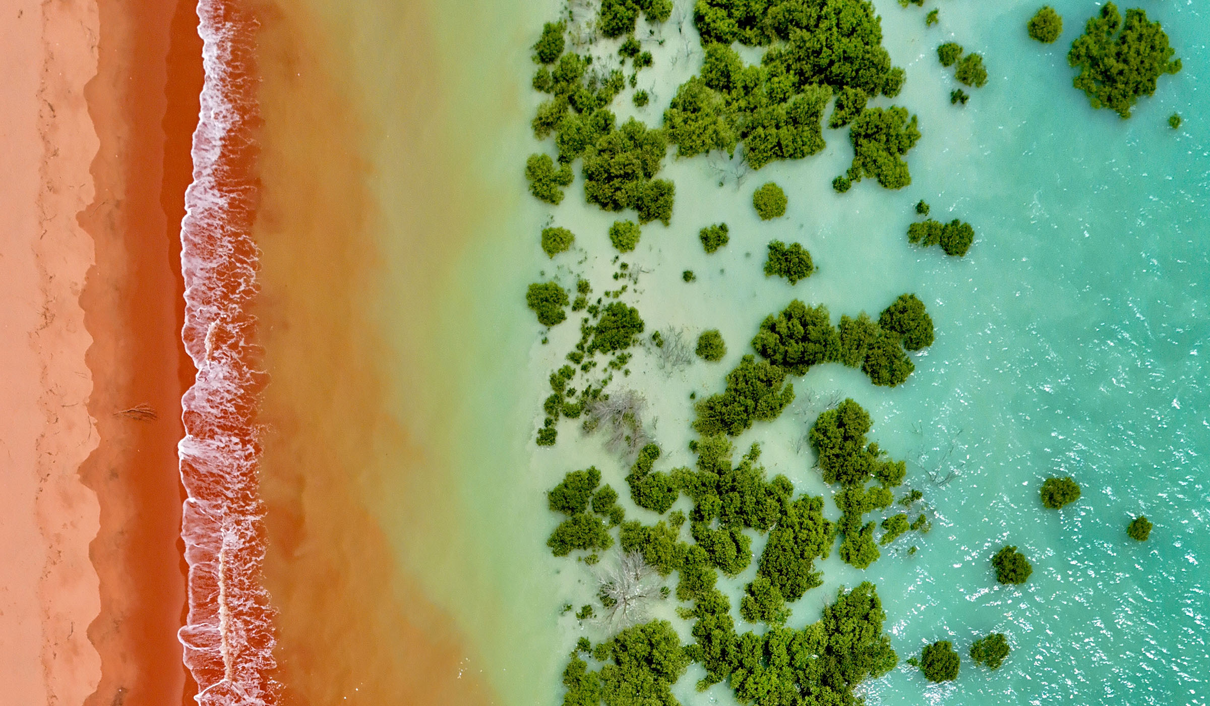 Roebuck Bay aerial, Broome WA