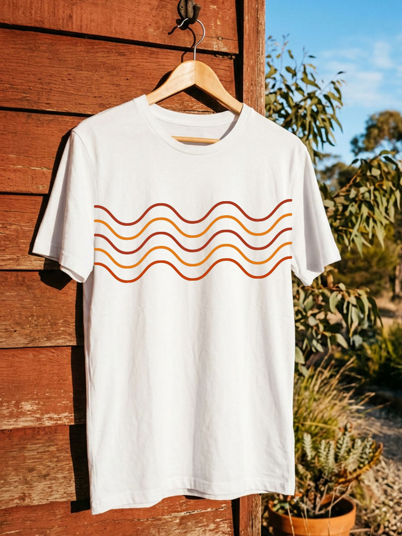 Onda Wave Tee — Pindan